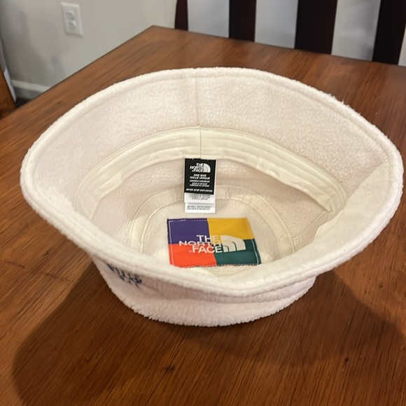 The North Fleece Sherpa Fleece Bucket Hat Vintage White new Adult One Size - Picture 5 of 9